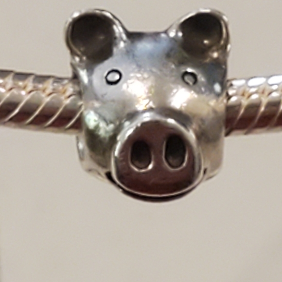 PANDORA Little Pig Sterling Silver Charm S925ALE Retired - Picture 4 of 10